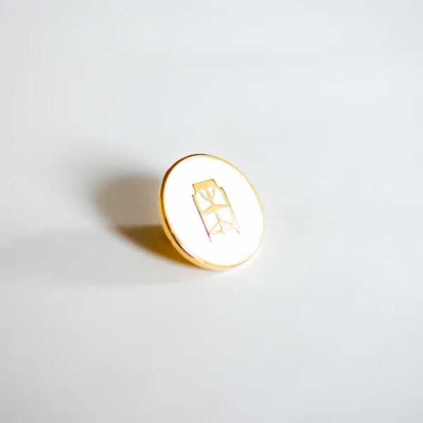 Pin - White/Gold (Glossy) - Image 2